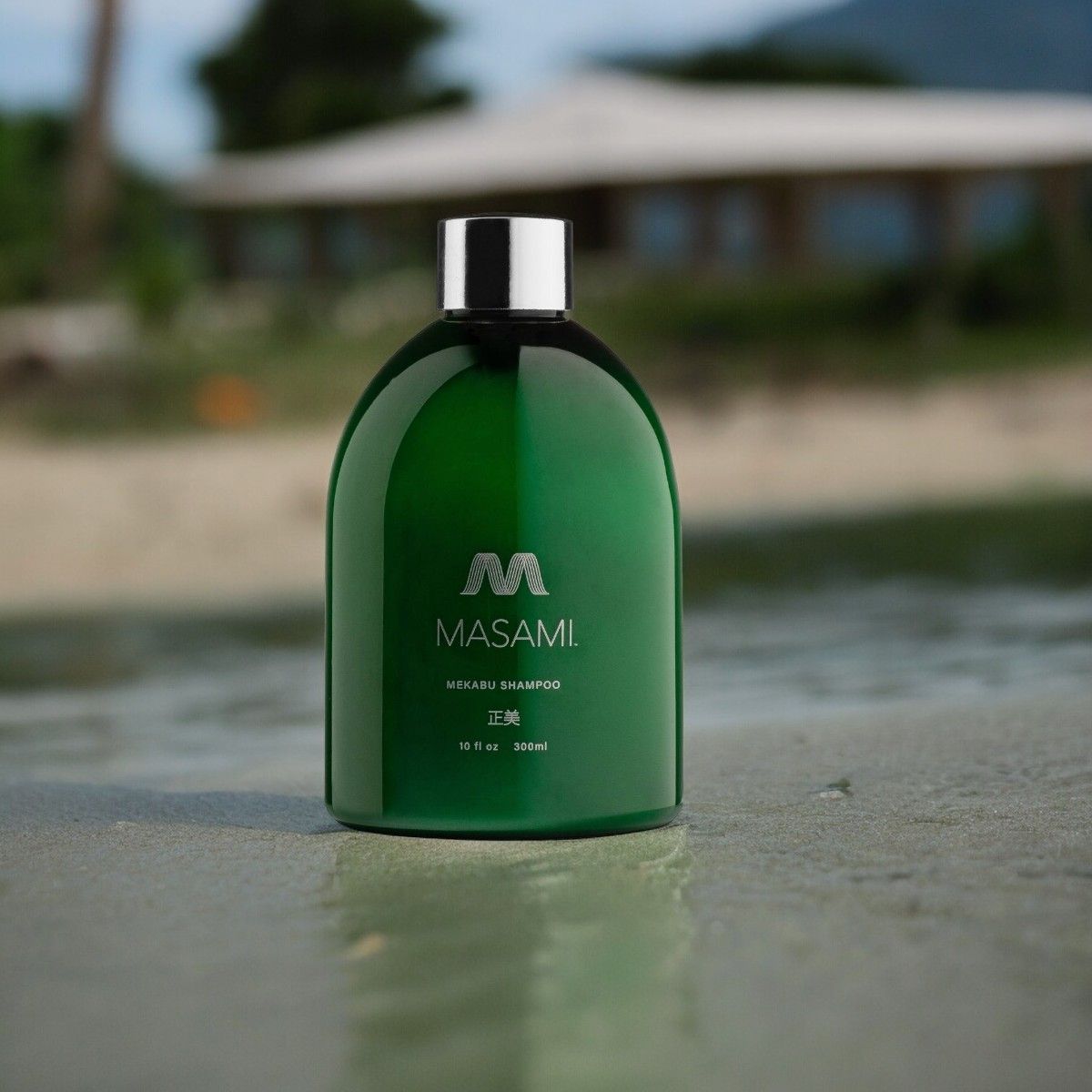 Masami Mekabu Hydrating Shampoo with house backdrop