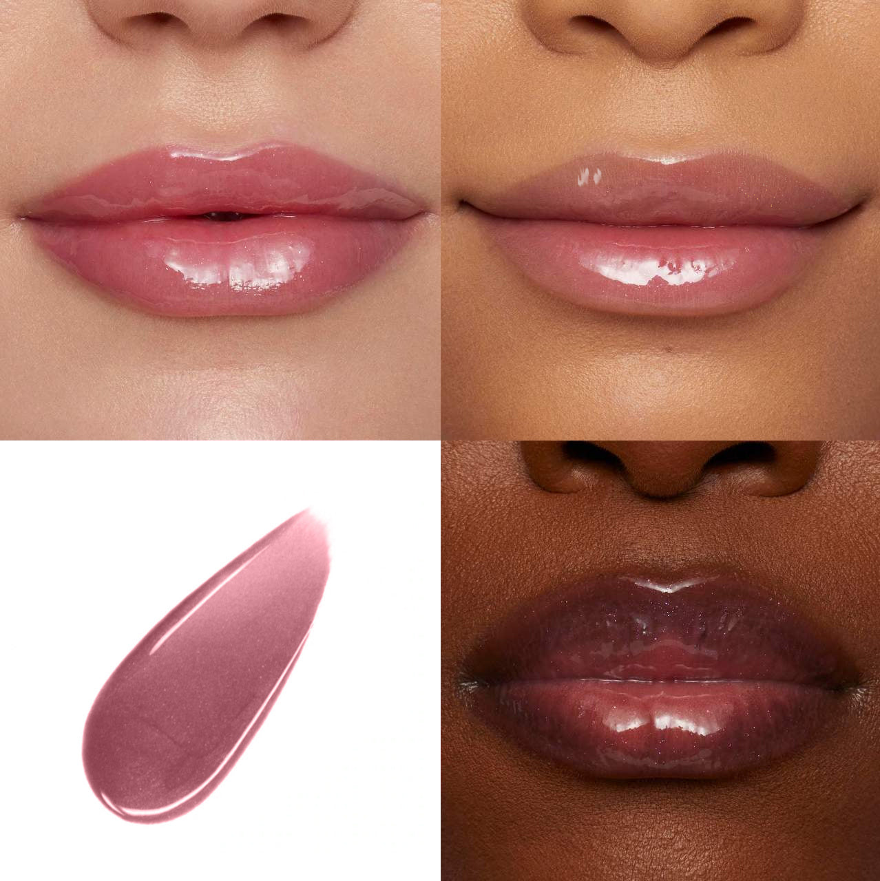 PHOFAY Hyaluronic Lip Gloss – Skintone Comparison