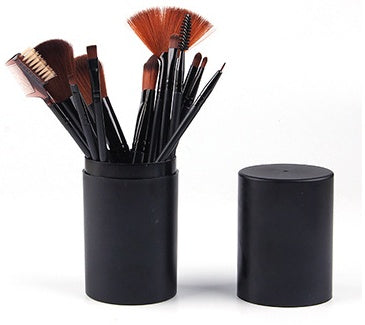 12-Piece Makeup Brush Set in Black