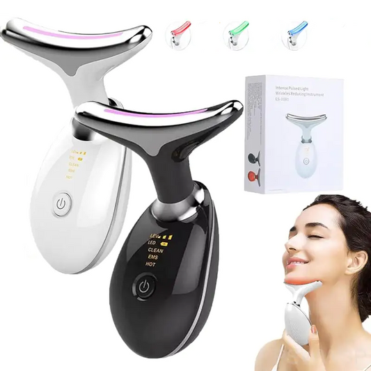 3-Color Facial Light Therapy Massage Device
