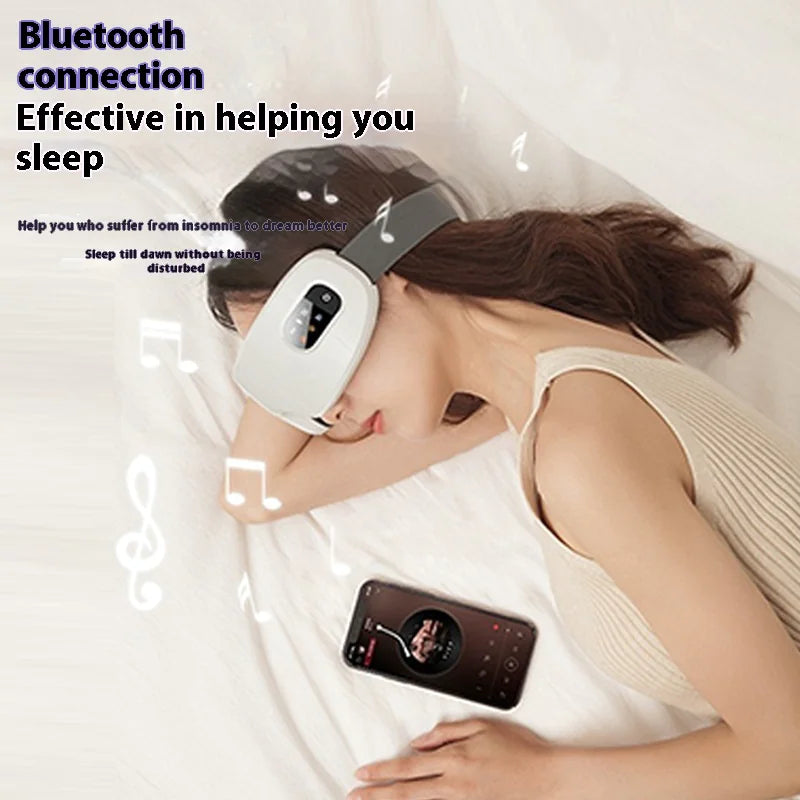 Bluetooth Hot Compress Eye Mask Massager Effective Sleep