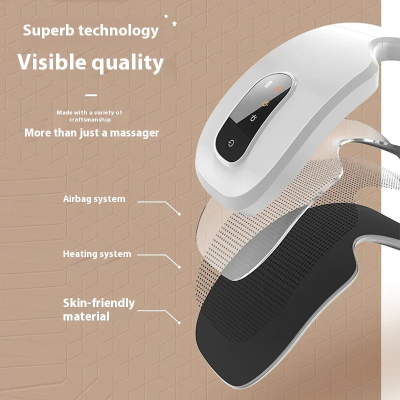 Bluetooth Hot Compress Eye Mask Massager Visible Quality