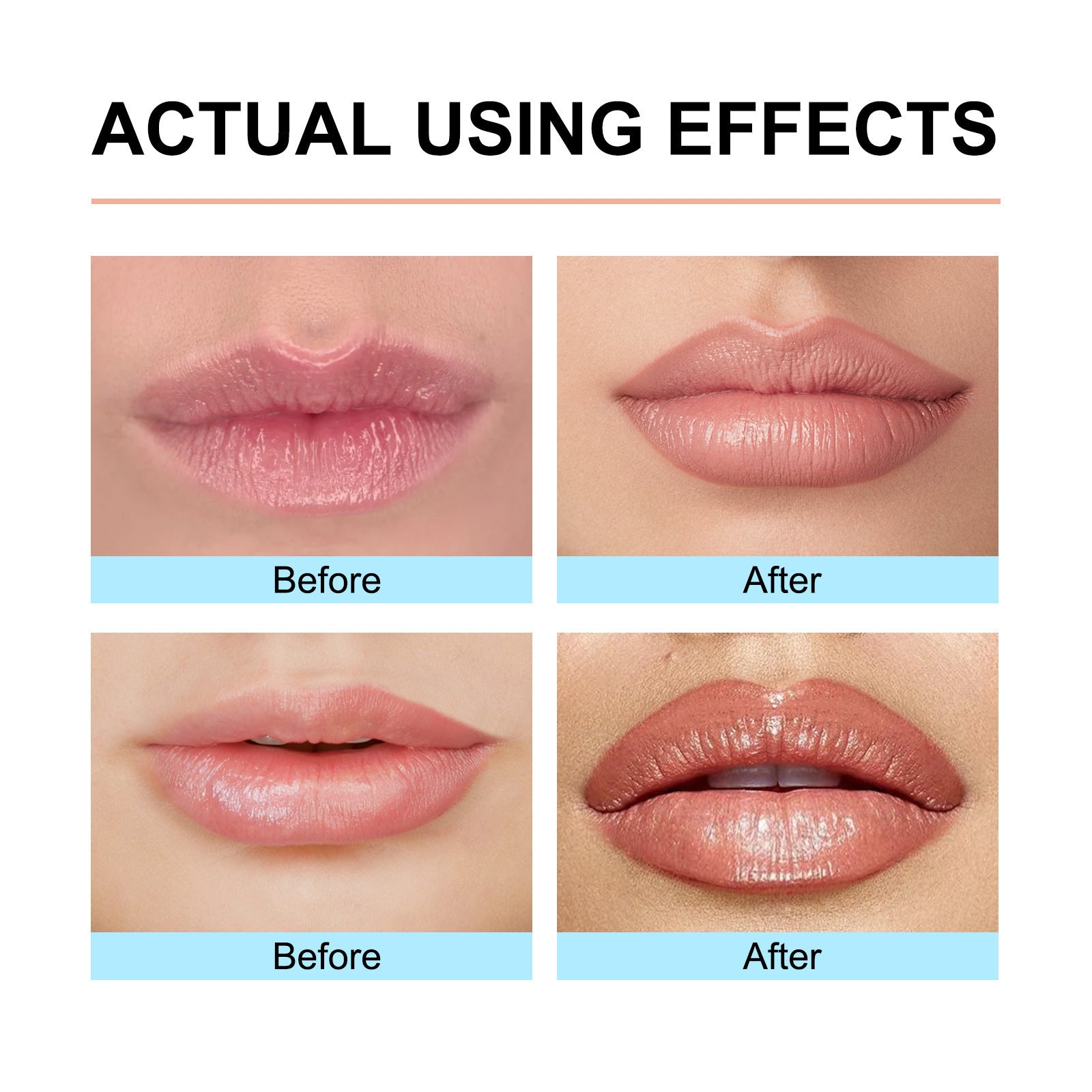 EELHOE Stripping Lip Liner Before & After Images