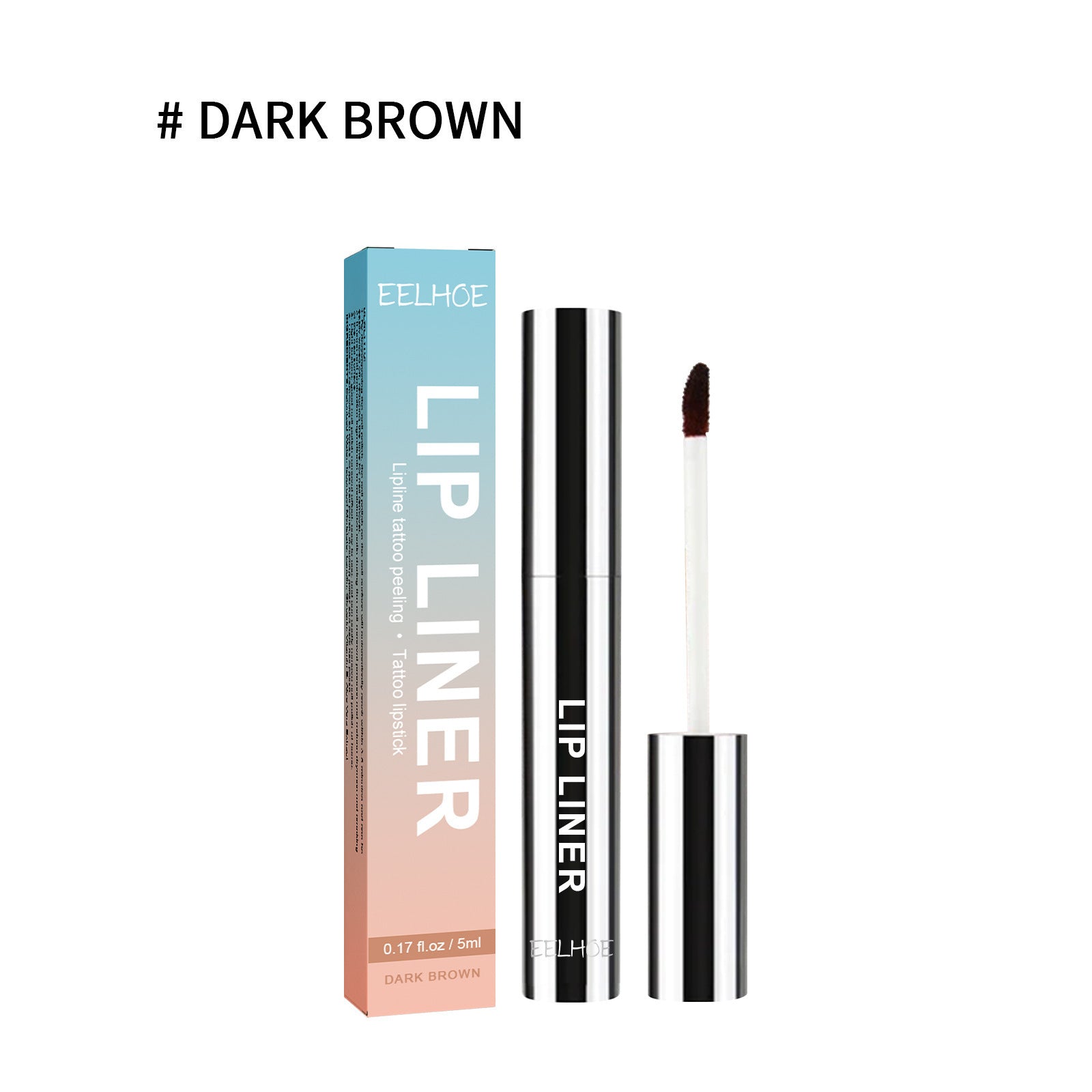 EELHOE Stripping Lip Liner Color Dark Brown