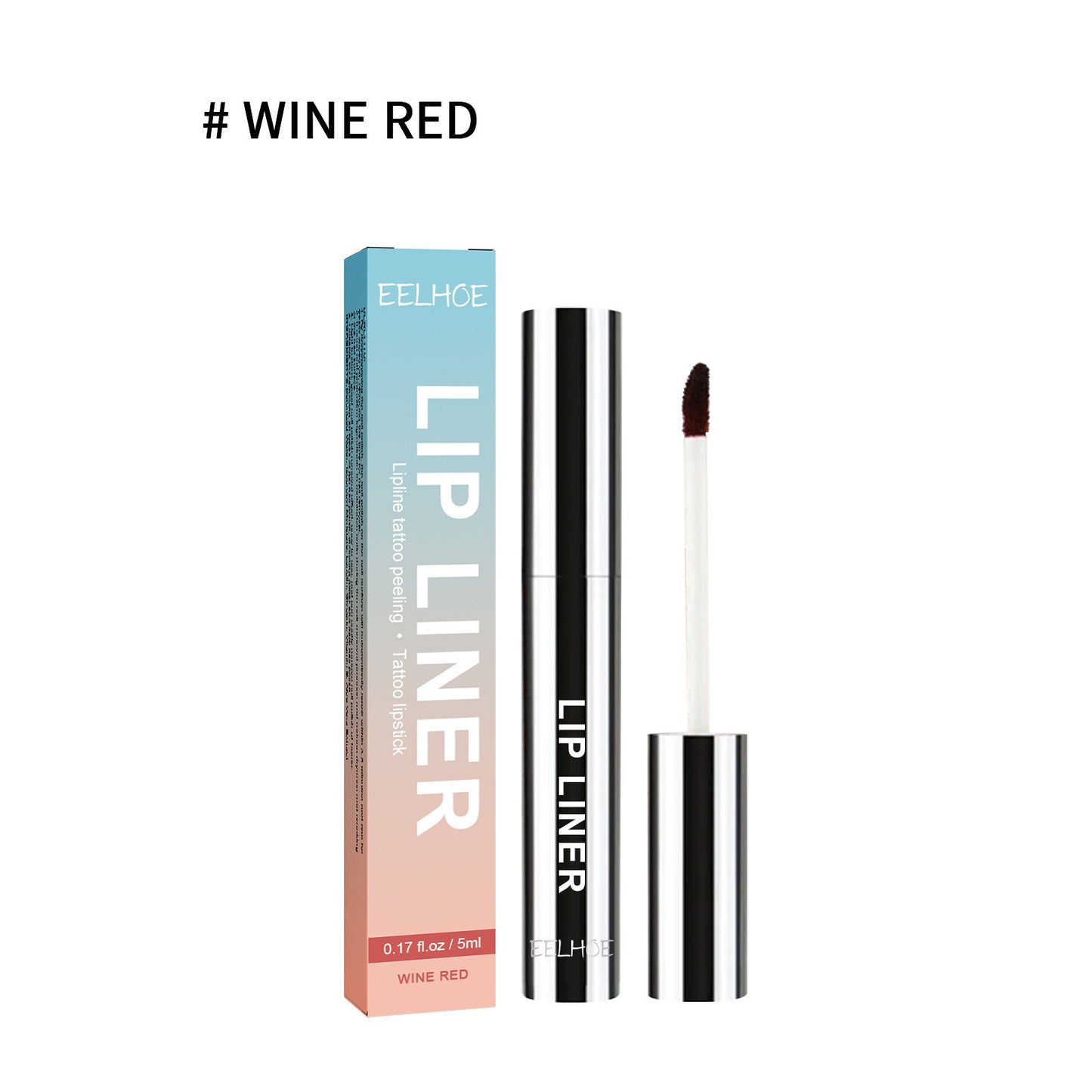 EELHOE Stripping Lip Liner Color Wine Red