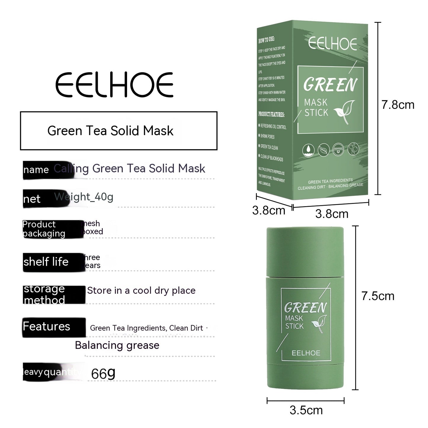 Green Tea Face Mask Stick – 