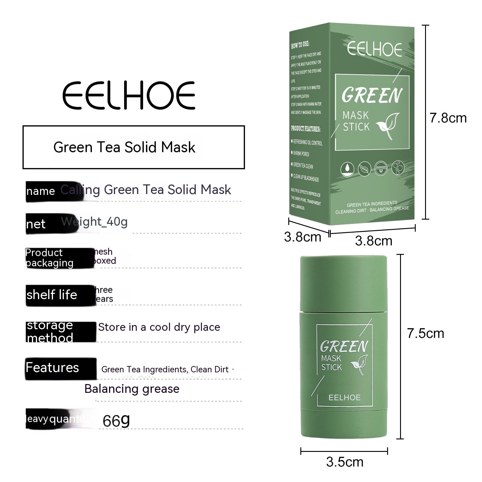 Green Tea Face Mask Stick – 