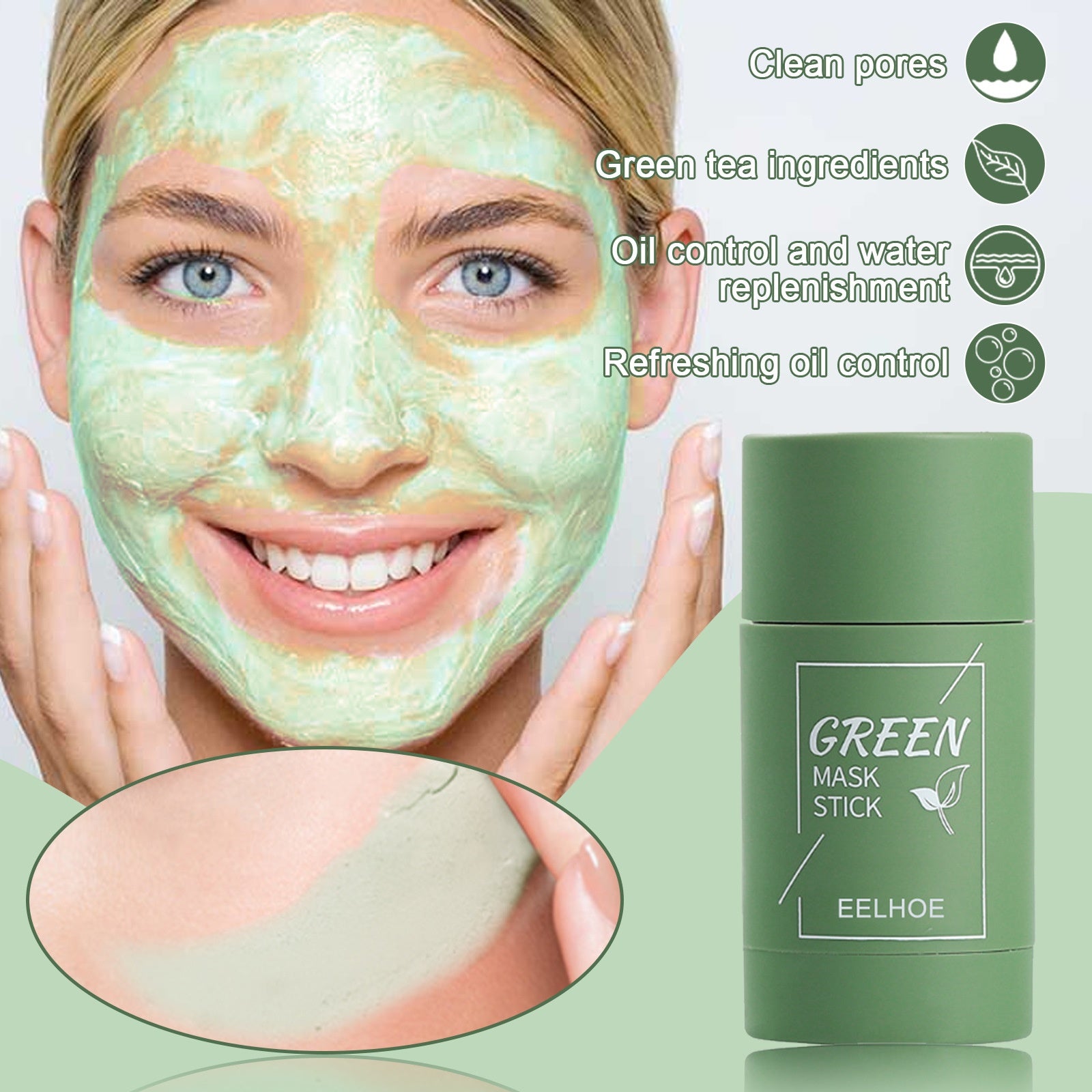 Green Tea Face Mask Stick –  clean pores