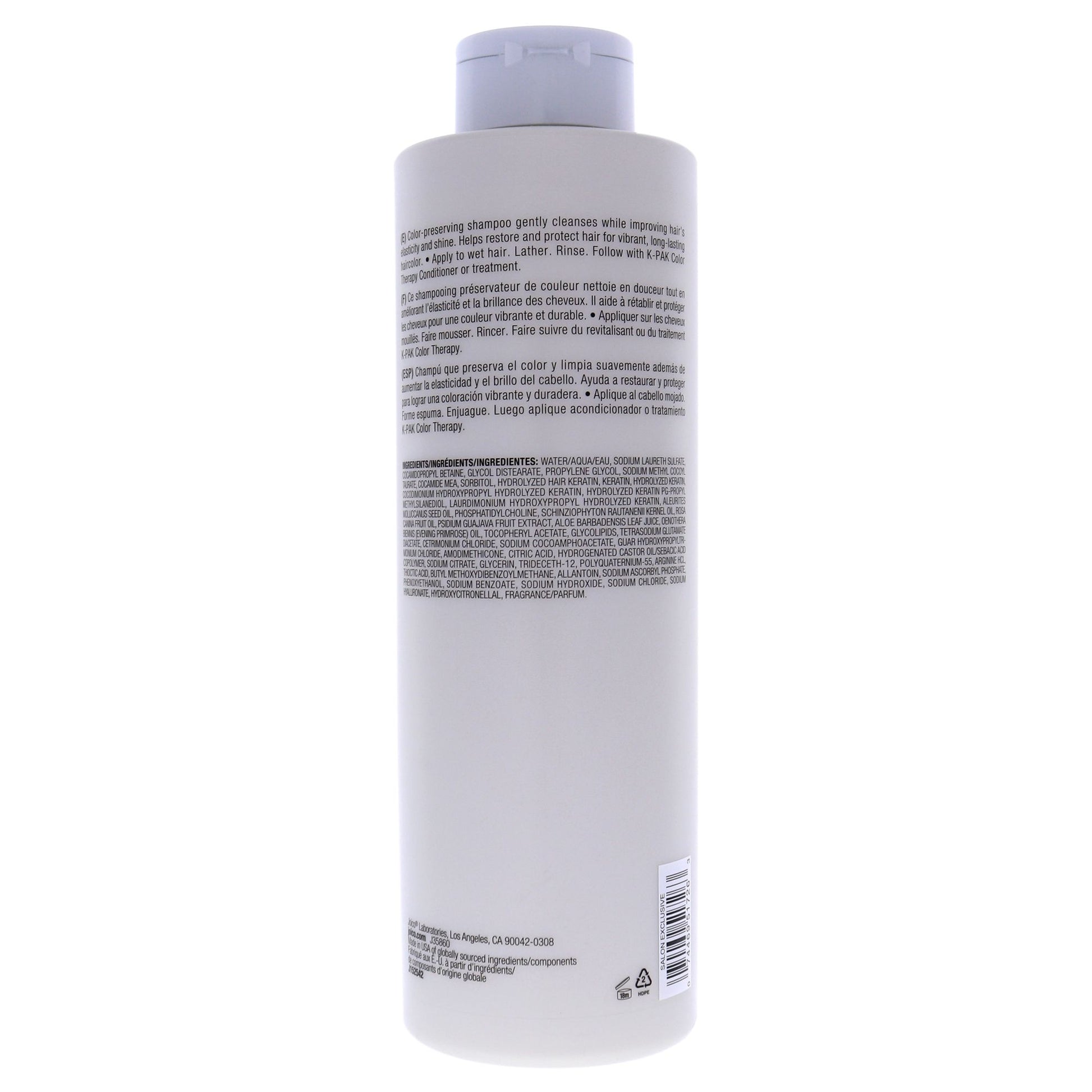 Joico K-Pak Color Therapy Shampoo – 33.8 oz. back