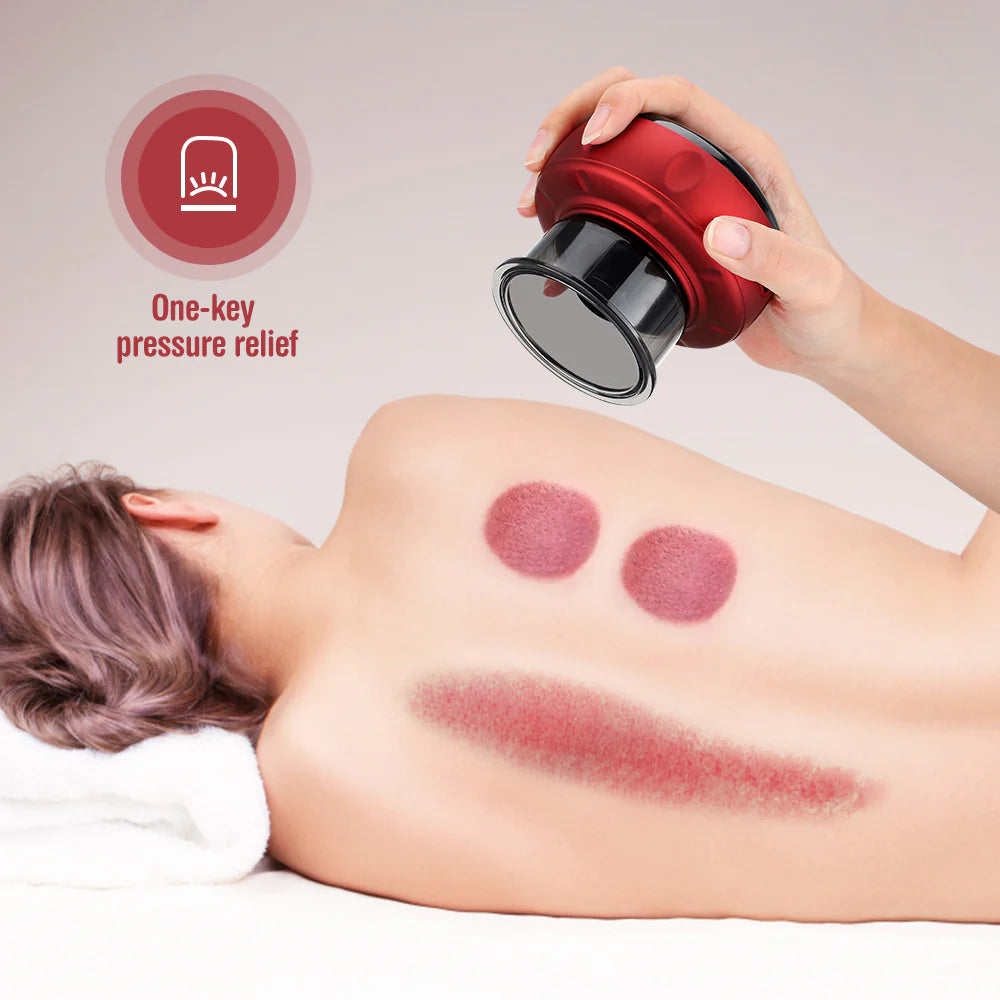 Mini USB Massage Cupper 4pc Set 1-key pressure relief