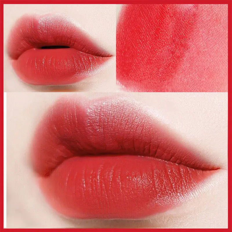 New Magnetic Button Powder Tube Lipstick Color R05 Red Cherry Mousse