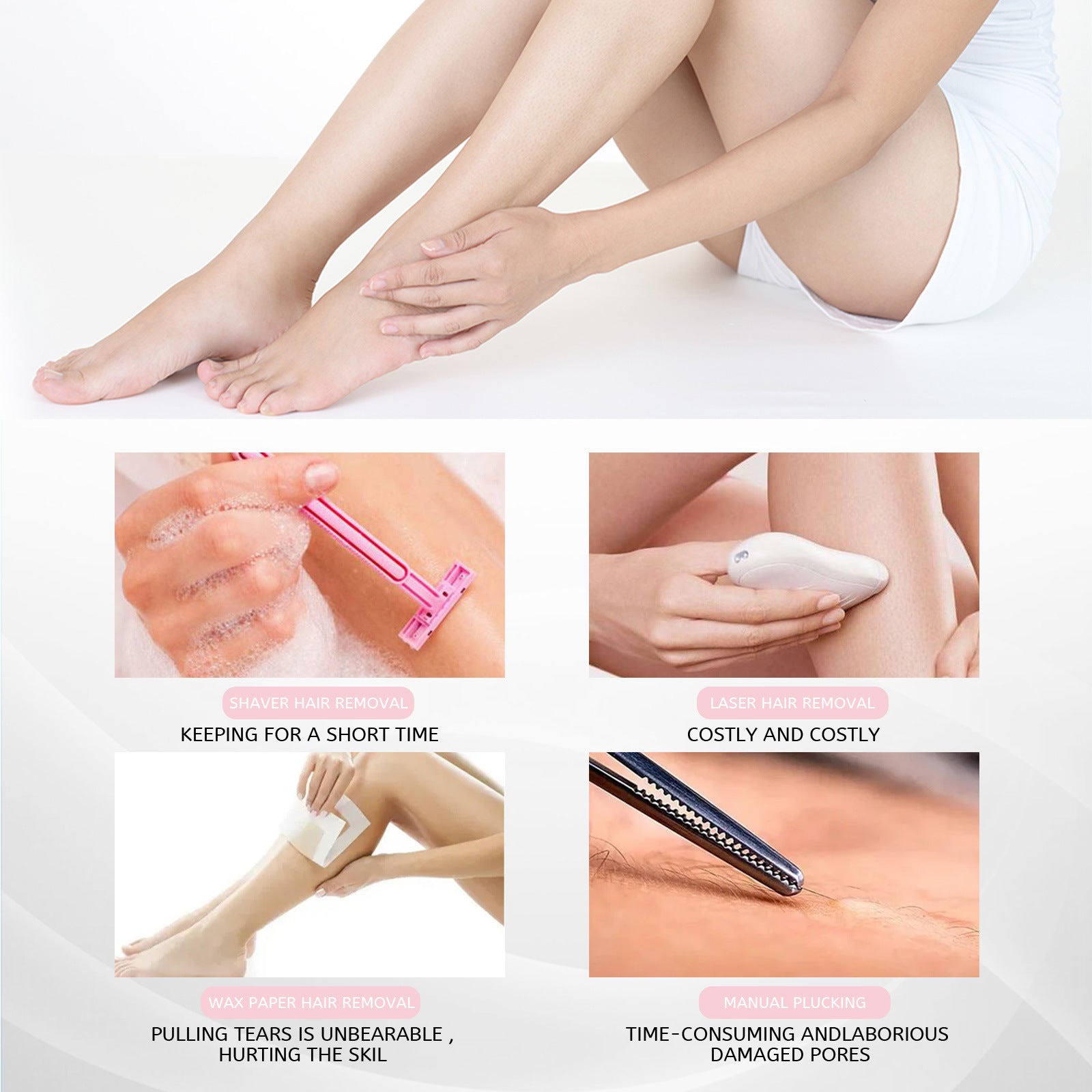 Non-irritating Gentle Foam Mousse Hair Removal Spray Alternatives