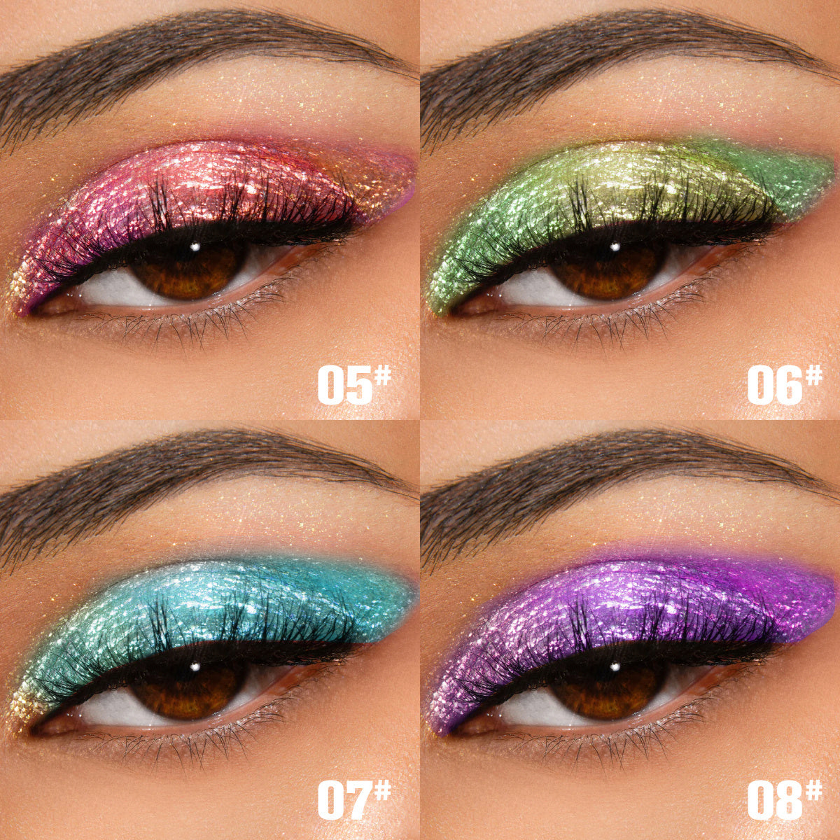 PHOFAY Chameleon Multichrome Shadow Bundle color shades 5-8