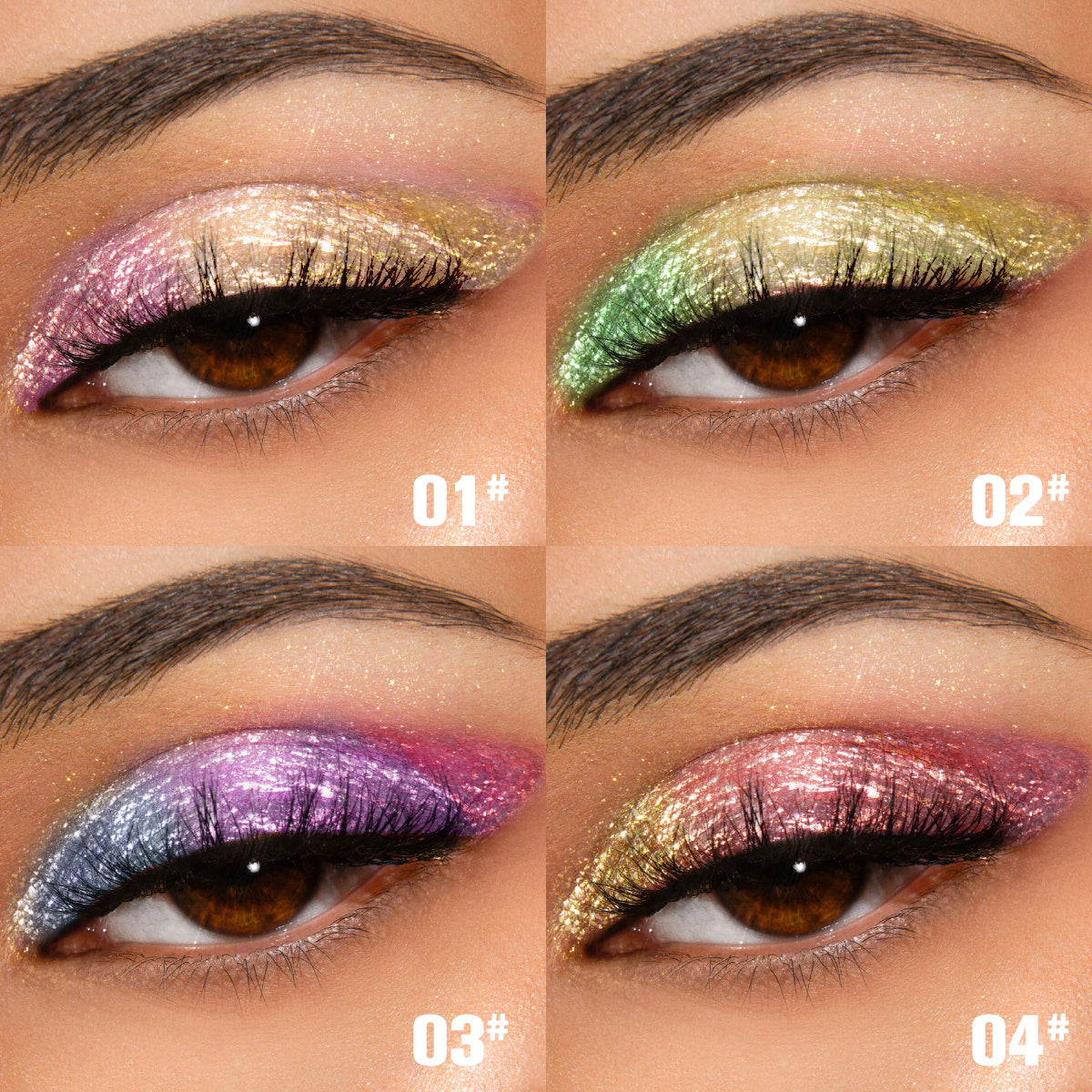 PHOFAY Chameleon Multichrome Shadow Bundle colors shades 1-4