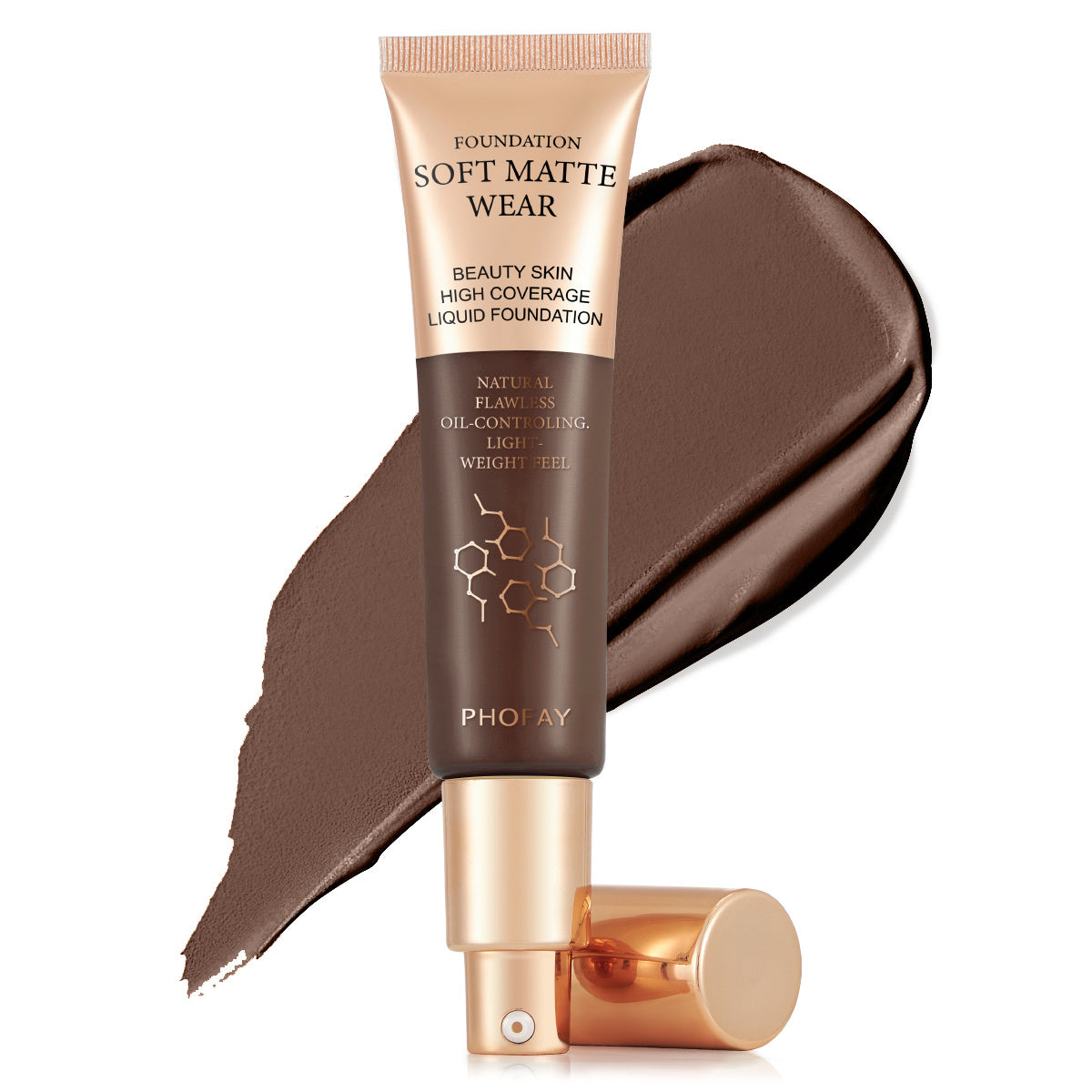 PHOFAY Full Coverage Foundation – Color 10