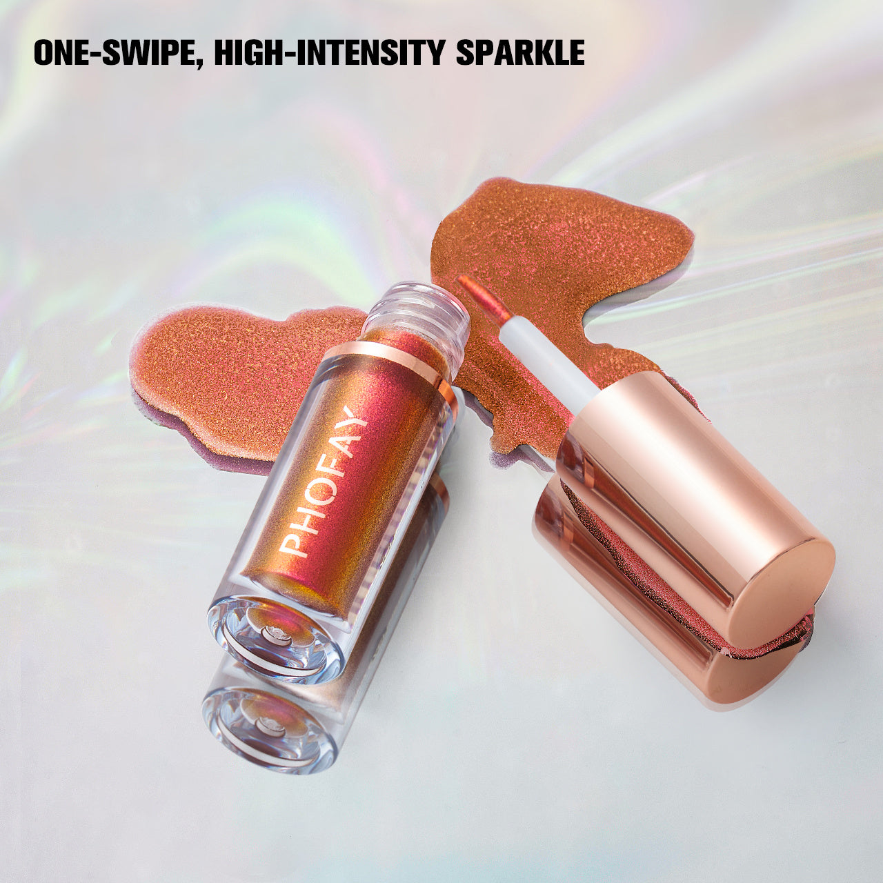PHOFAY Liquid Glitter Eyeliner Set one-swipe sparkle