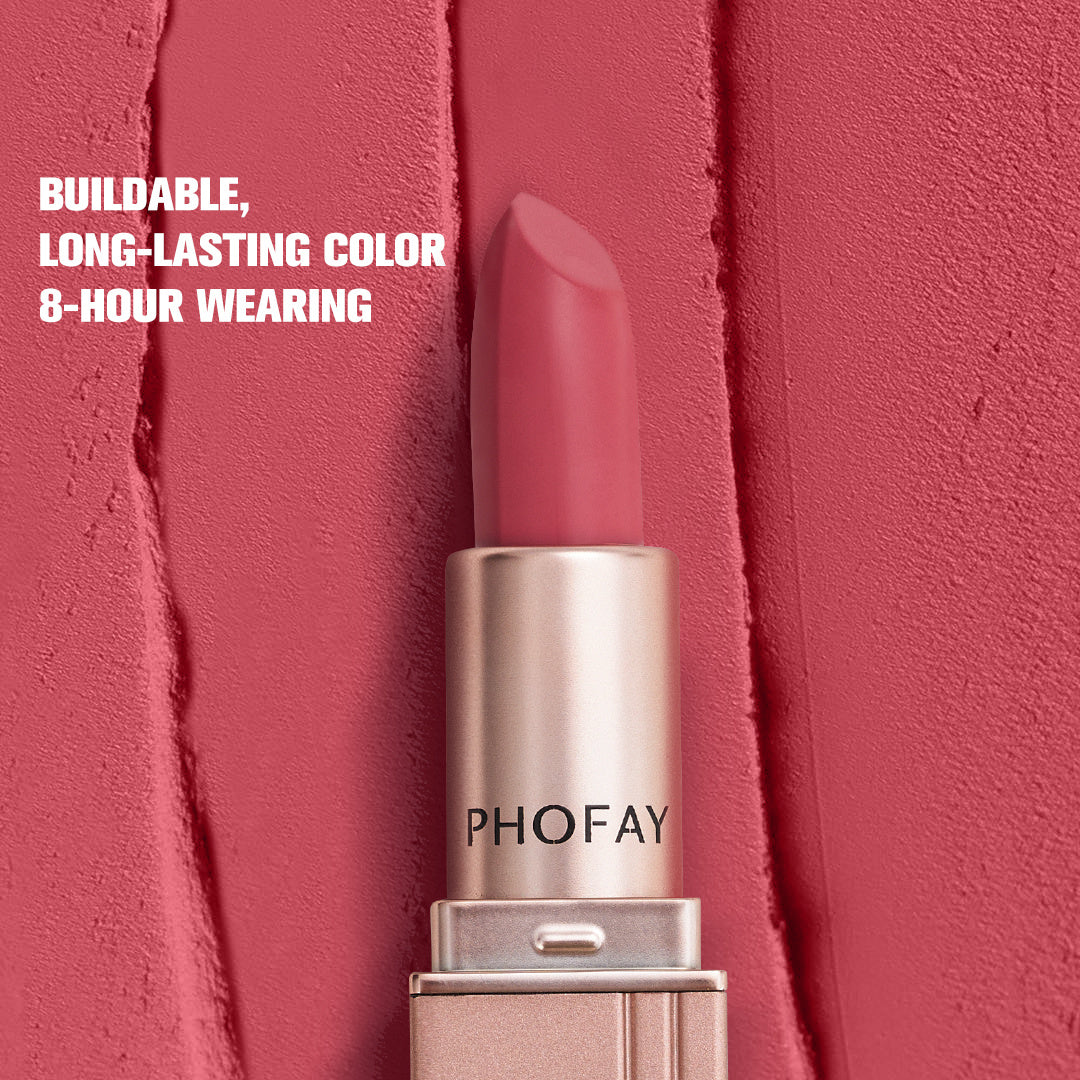 PHOFAY Matte Lipstick – Long-Lasting, Buildable Long-lasting Color