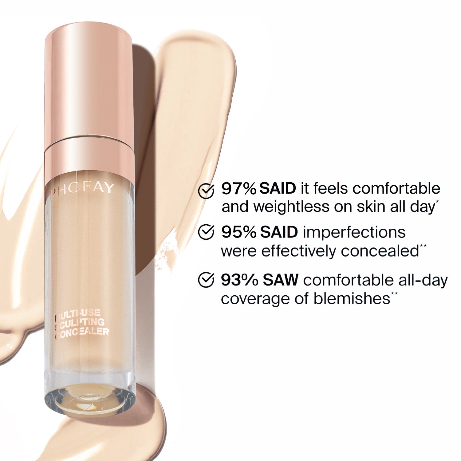 PHOFAY Super Coverage Concealer survey says