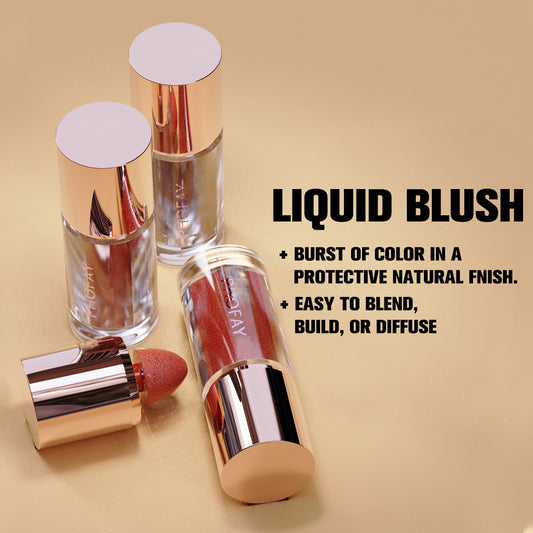 Phofay Liquid Matte Blush – burst of color