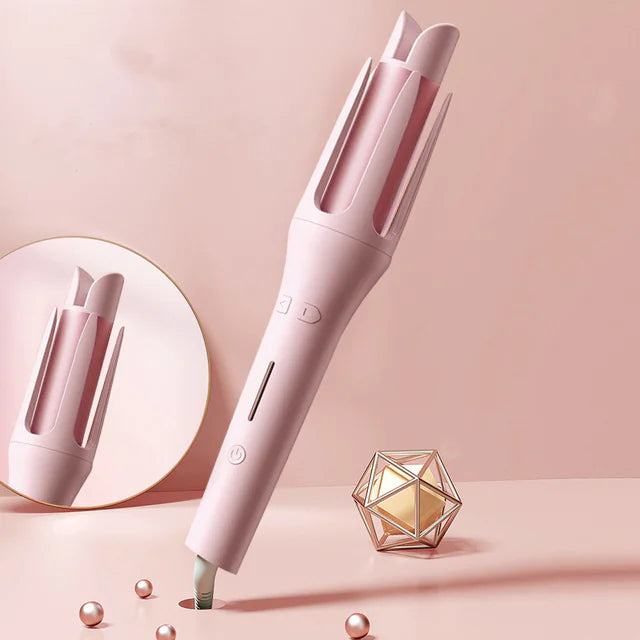 Pink Automatic Electric Hair Curler and Waver Iron