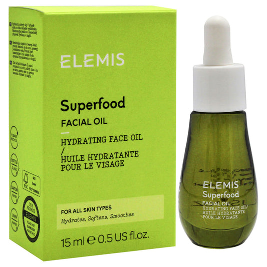 Superfood Facial Oil by Elemis for Women - 0.5 oz Oil with side box