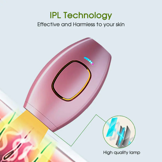 Updated LCD Handheld Laser Hair Remover with IPL tech