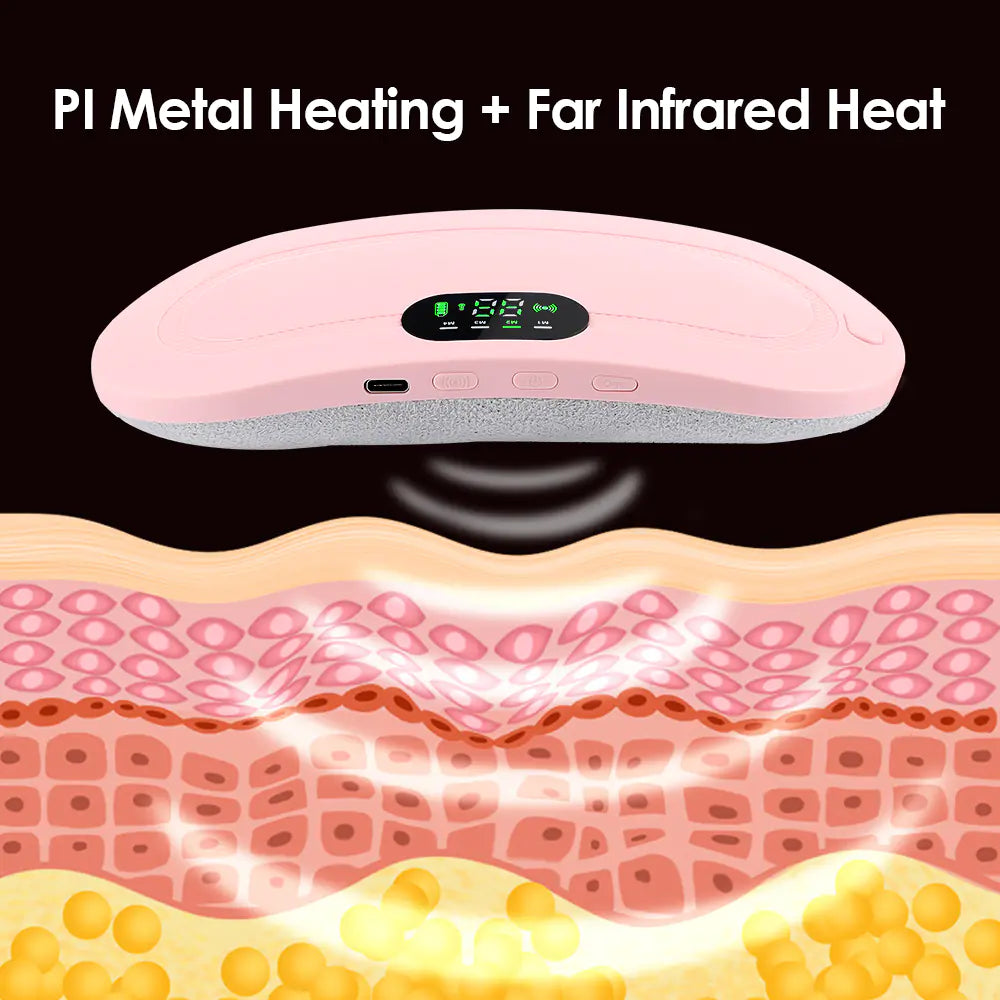 Uterine Heat Belt for Menstrual Pain Relief and Massage Infrared  Heat