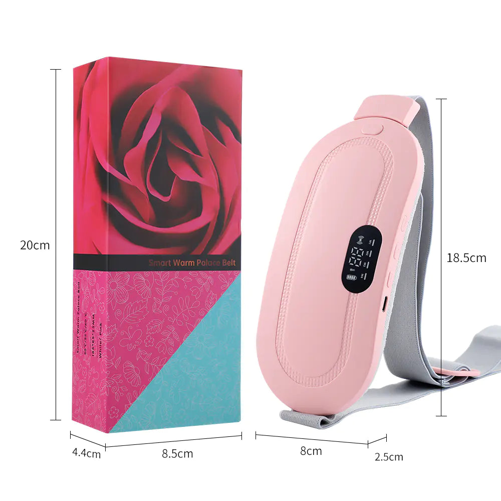 Uterine Heat Belt for Menstrual Pain Relief and Massage with box