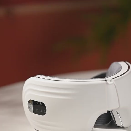 Bluetooth Hot Compress Eye Mask Massager video