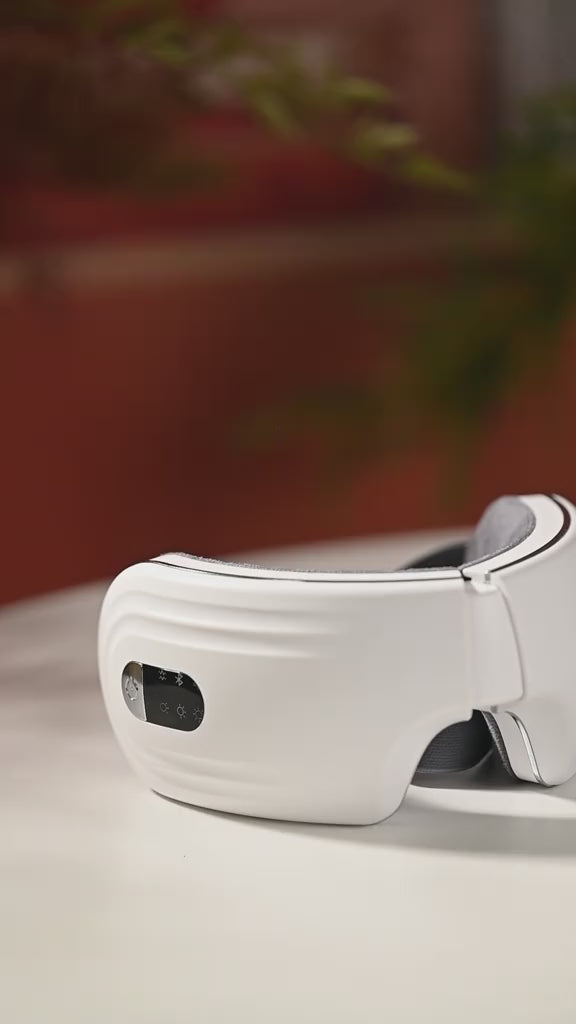 Bluetooth Hot Compress Eye Mask Massager video